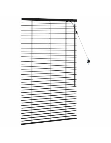Tenda Veneziana Nero 70 x 130 cm 35 mm