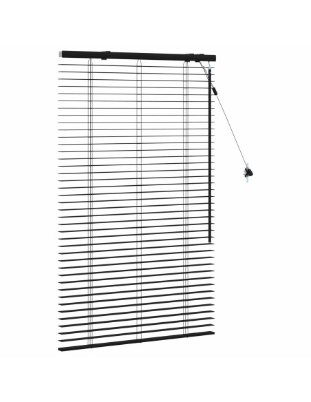 Tenda Veneziana Nero 75 x 130 cm 35 mm