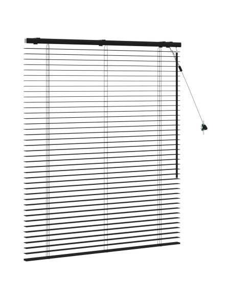 Tenda Veneziana Nero 105 x 130 cm 35 mm