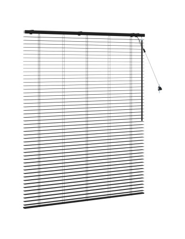 Tenda Veneziana Nero 130 x 160 cm 35 mm
