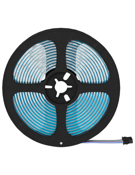 Striscia LED 12 pcs Nero e trasparente 4700 mm Rame e plastica