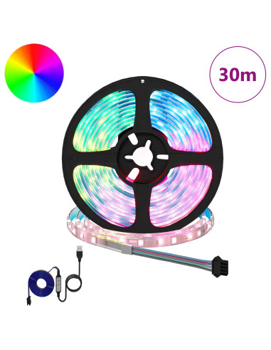 Striscia LED 12 pcs Nero e trasparente 2500 mm Rame e plastica