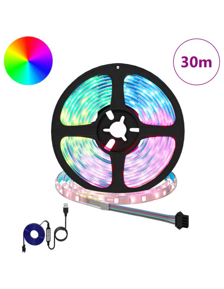Striscia LED 12 pcs Nero e trasparente 2500 mm Rame e plastica