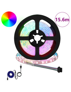 Striscia LED 12 pcs Nero e trasparente 1300 mm Rame e plastica 2