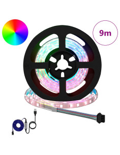 Striscia LED 12 pcs Nero e trasparente 750 mm Rame e plastica 2