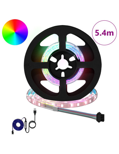 Striscia LED 12 pcs Nero e trasparente 450 mm Rame e plastica