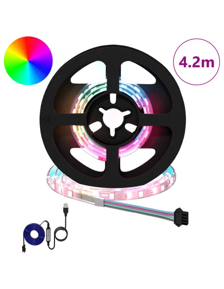Striscia LED 12 pcs Nero e trasparente 350 mm Rame e plastica