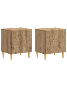 Comodino 2 pcs Rovere Artigianale 43 x 34,5 x 50 cm