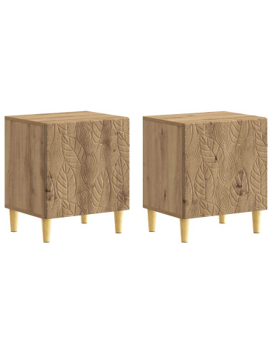 Comodino 2 pcs Rovere Artigianale 43 x 34,5 x 50 cm