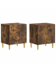 Comodino 2 pcs Rovere Fumo 43 x 34,5 x 50 cm