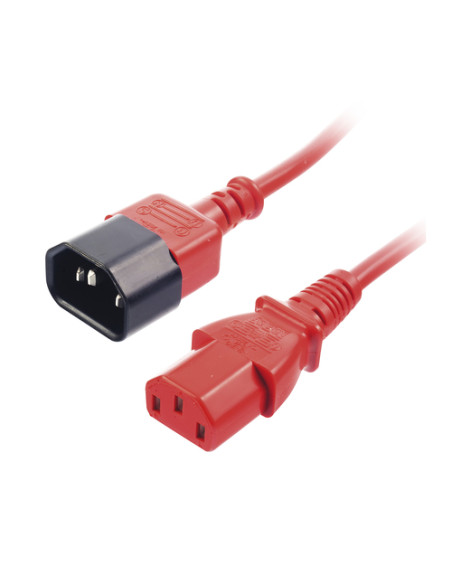 LINDY PROLUNGA IEC C-13 A C-14 ROSSO, 1M