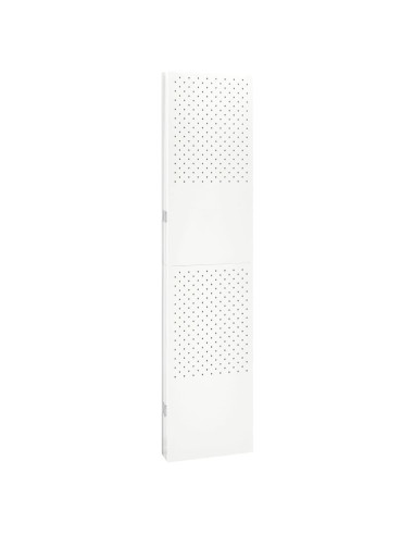 Paravento a 5 Pannelli Bianco 200x180 cm in Acciaio