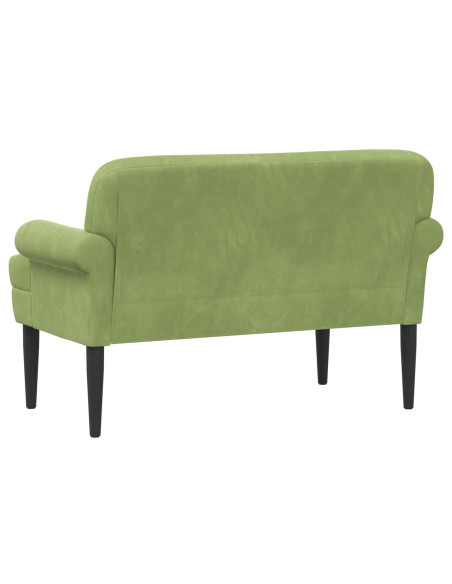 Loveseat con bottoni imbottiti Verde chiaro 120 x 66 x 78 cm