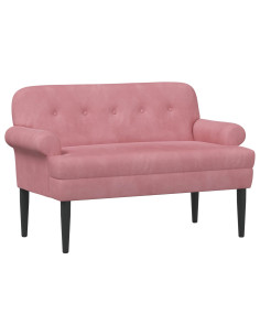 Loveseat con bottoni imbottiti Rosa 120 x 66 x 78 cm 2