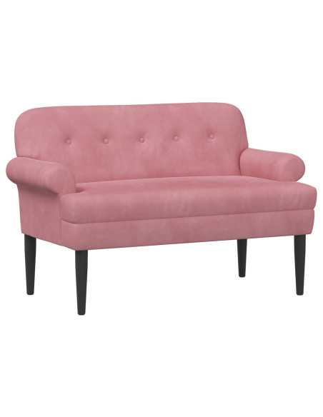 Loveseat con bottoni imbottiti Rosa 120 x 66 x 78 cm