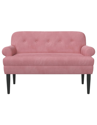Loveseat con bottoni imbottiti Rosa 120 x 66 x 78 cm