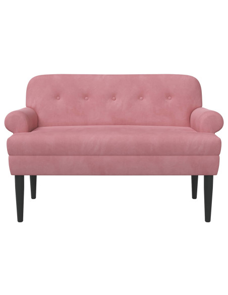 Loveseat con bottoni imbottiti Rosa 120 x 66 x 78 cm