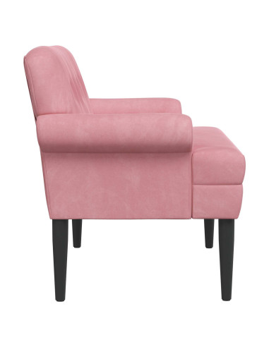 Loveseat con bottoni imbottiti Rosa 120 x 66 x 78 cm