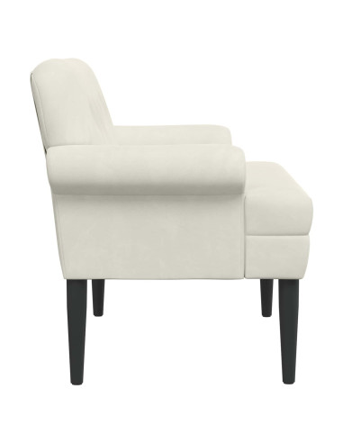 Loveseat con bottoni imbottiti Crema 120 x 66 x 78 cm