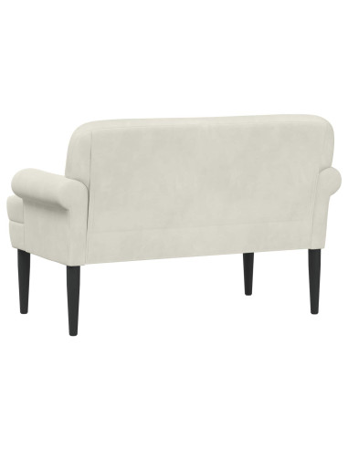 Loveseat con bottoni imbottiti Crema 120 x 66 x 78 cm