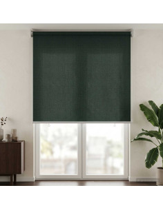 Tenda a Rullo Esterno Blocco UV 90% Verde Scuro 160 x 230 cm