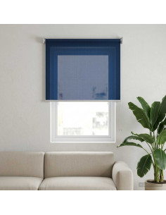 Tenda a Rullo Esterno Blocco UV 90% Blu 80 x 140 cm HDPE