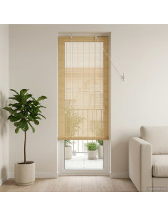 Tenda a rullo Naturale 60 x 220 cm Bambù