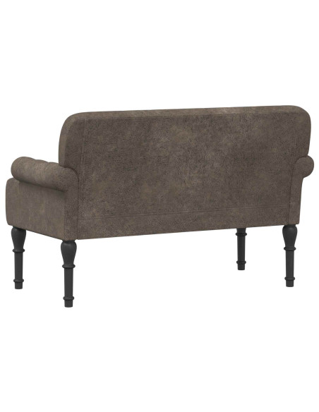 Loveseat con bottoni imbottiti Grigio Scuro 120 x 65 x 78 cm