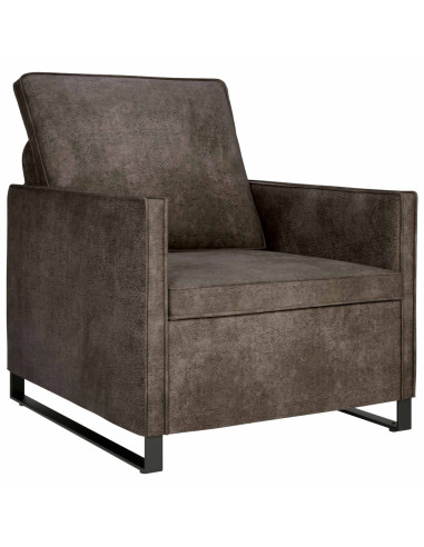 Set di divani 2 pcs Grigio Scuro Tessuto scamosciato sintetico