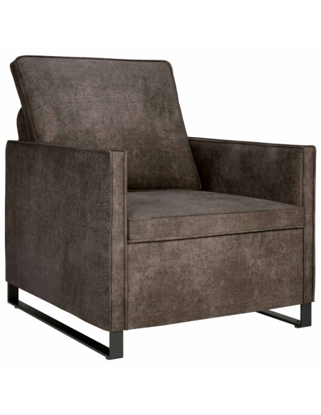 Divano Singolo Grigio Scuro 70 x 81 x 82 cm