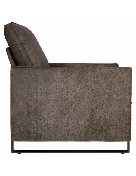 Divano Singolo Grigio Scuro 70 x 81 x 82 cm
