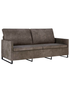 Divano a 3 posti Grigio Scuro 190 x 81 x 82 cm 2