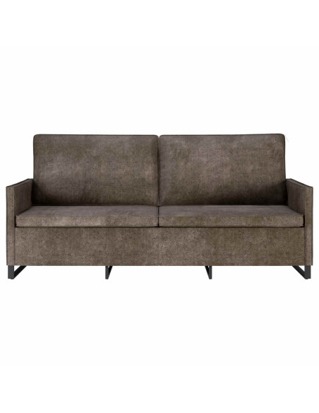 Divano a 3 posti Grigio Scuro 190 x 81 x 82 cm