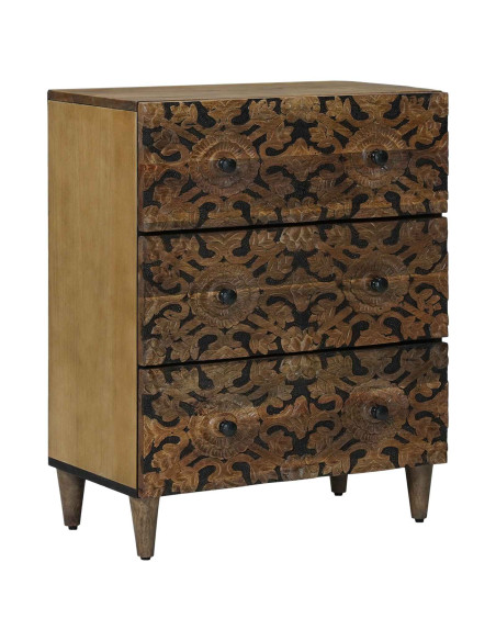Credenza 2 pcs Marrone 60 x 33,5 x 75 cm