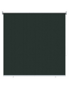 Tenda a Rullo Esterno Blocco UV 90% Verde Scuro 160 x 140 cm 2