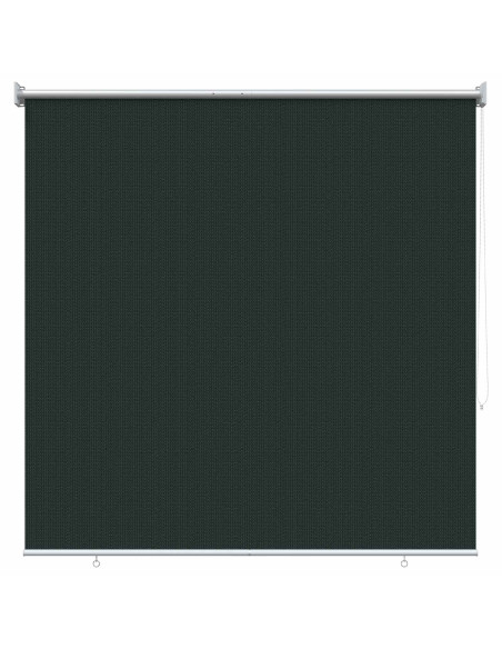 Tenda a Rullo Esterno Blocco UV 90% Verde Scuro 160 x 140 cm