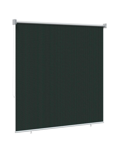 Tenda a Rullo Esterno Blocco UV 90% Verde Scuro 160 x 140 cm