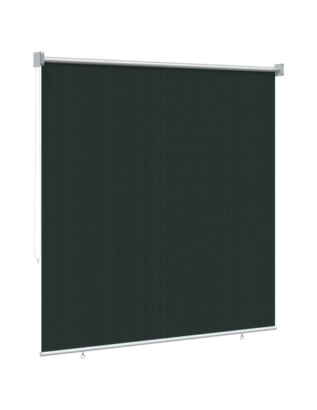 Tenda a Rullo Esterno Blocco UV 90% Verde Scuro 160 x 140 cm
