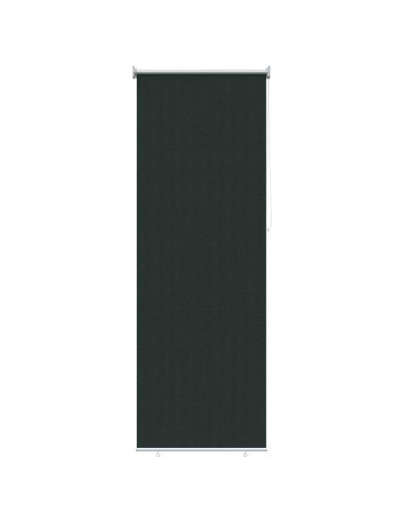 Tenda a Rullo Esterno Blocco UV 90% Verde Scuro 80 x 230 cm