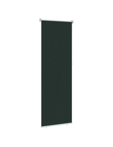 Tenda a Rullo Esterno Blocco UV 90% Verde Scuro 80 x 230 cm