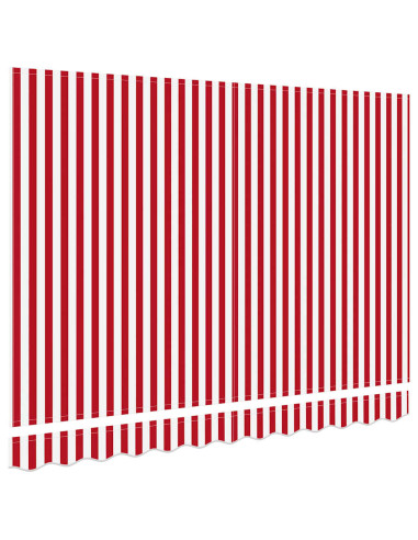 Telo di ricambio per tenda da sole Rosso e Bianco 2,5 x 2 m