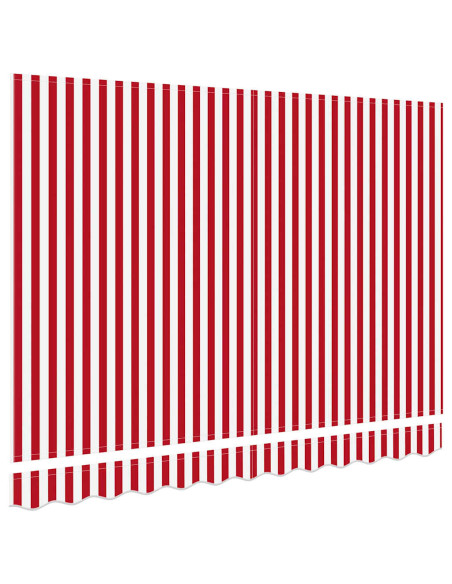 Telo di ricambio per tenda da sole Rosso e Bianco 2,5 x 2 m