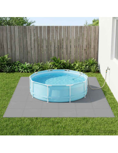 Tappetino per piscina 12 pcs Grigio 4,32 m² Schiuma EVA