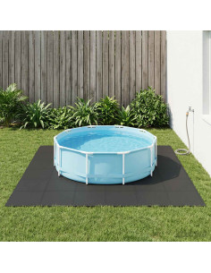 Tappetino per piscina 40 pcs Nero 14,4 m² Schiuma EVA