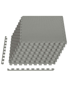 Tappetino per piscina 24 pcs Grigio 8,64 m² Schiuma EVA 2