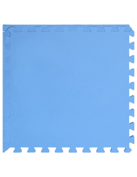 Tappetino per piscina 50 pcs Blu 18 m² Schiuma EVA