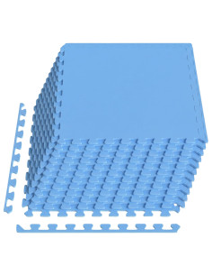 Tappetino per piscina 12 pcs Blu 4,32 m² Schiuma EVA 2