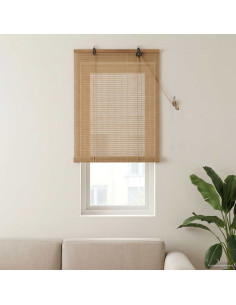 Tenda a rullo Marrone 50 x 160 cm Bambù