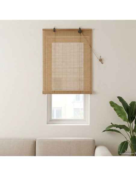 Tenda a rullo Marrone 50 x 160 cm Bambù