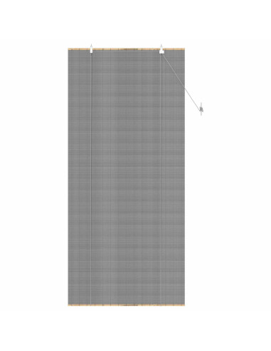 Tenda a rullo Grigio 80 x 220 cm Bambù